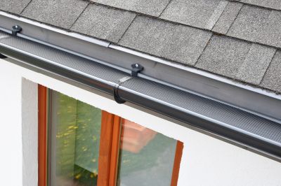 Close-up of Gutter Cover Install